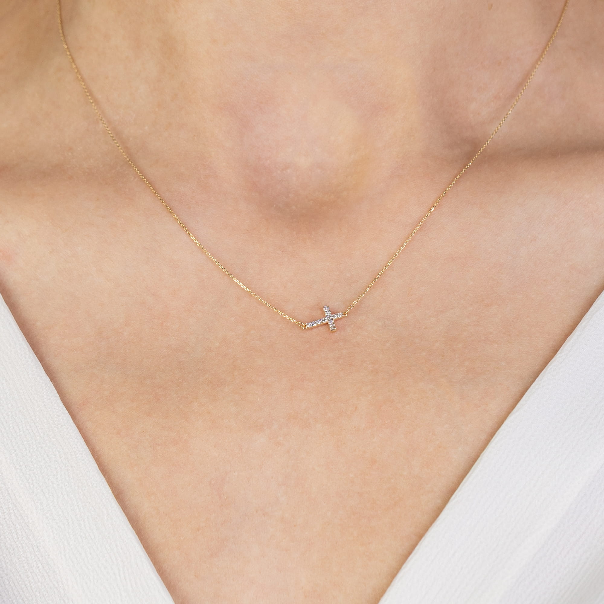 Naszyjnik z diamentami 0,055 ct N0006 · C006 - obrazek 4