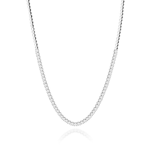 Naszyjnik z diamentami 4,56 ct N0075 – białe złoto próby 585