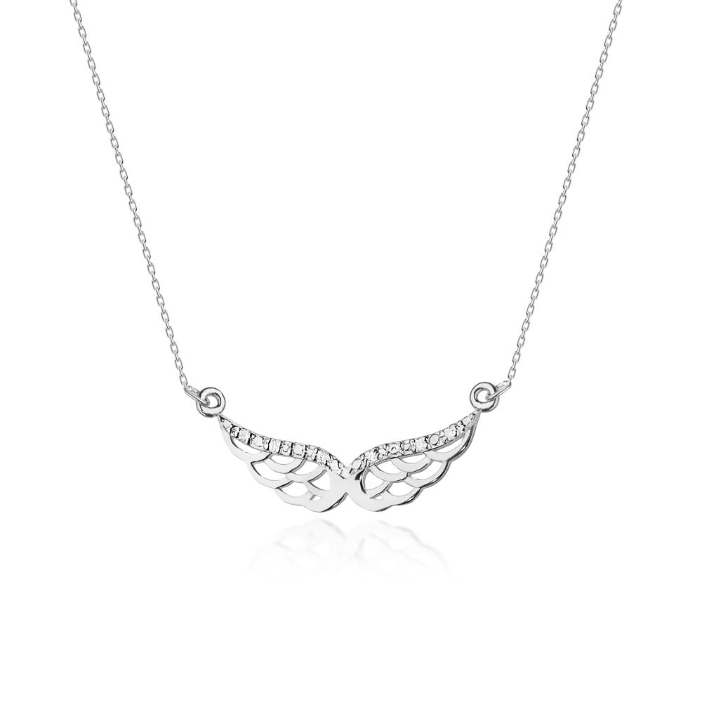 Naszyjnik C001 z diamentami białe złoto Jubiler Kraków BigDIAMOND