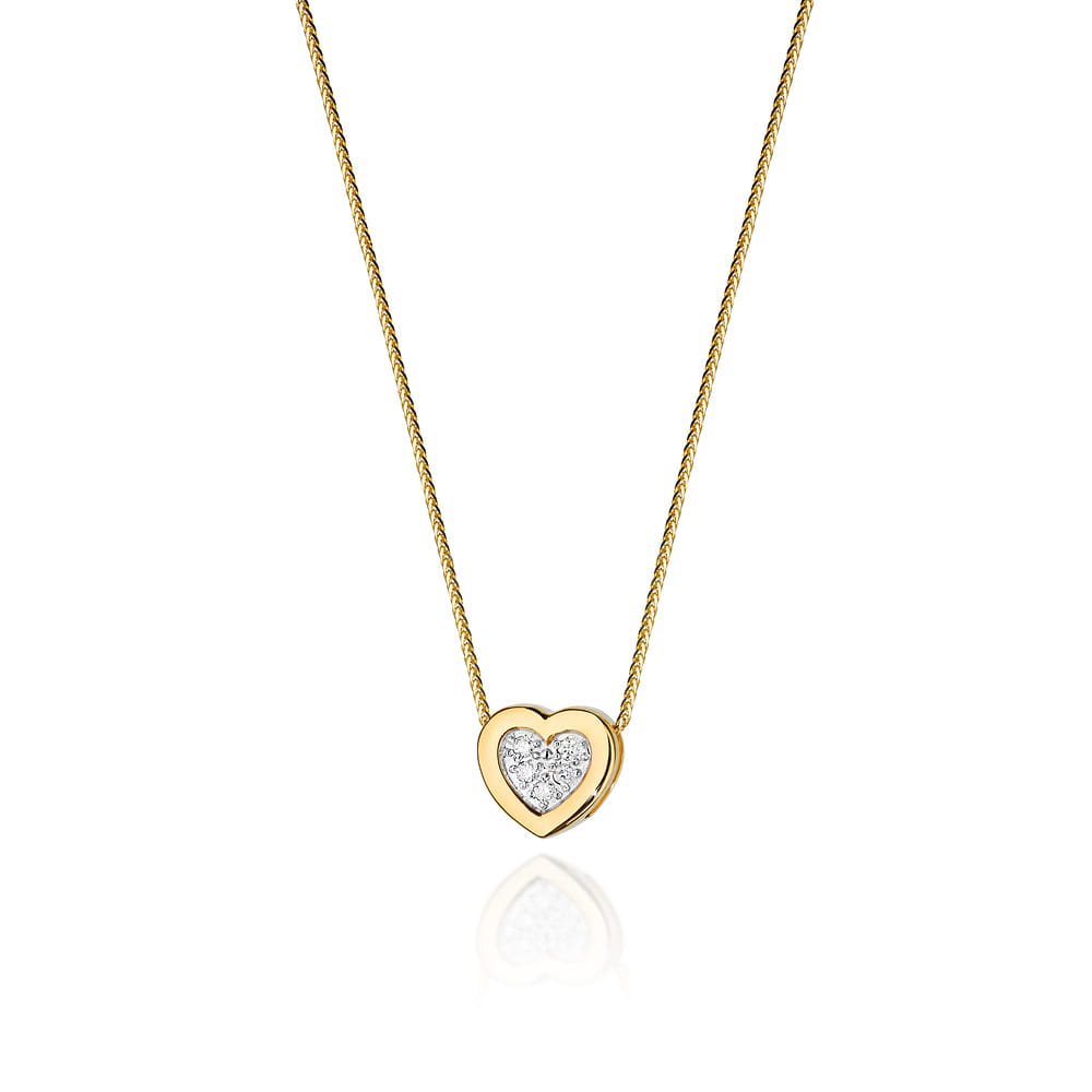 Naszyjnik C018 z diamentami żółte złoto Jubiler Kraków BigDIAMOND