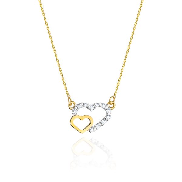 Naszyjnik C023 z diamentami żółte złoto Jubiler Kraków BigDIAMOND