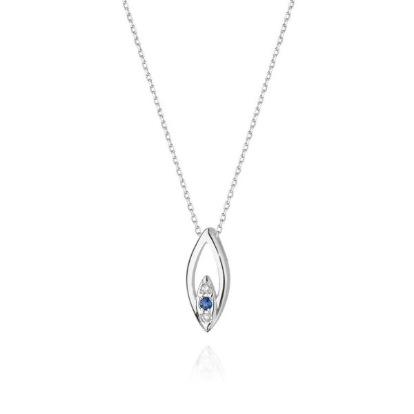 Naszyjnik C031 z diamentami białe złoto Jubiler Kraków BigDIAMOND