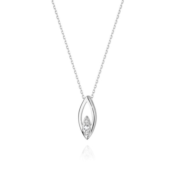 Naszyjnik C031 z diamentami białe złoto Jubiler Kraków BigDIAMOND