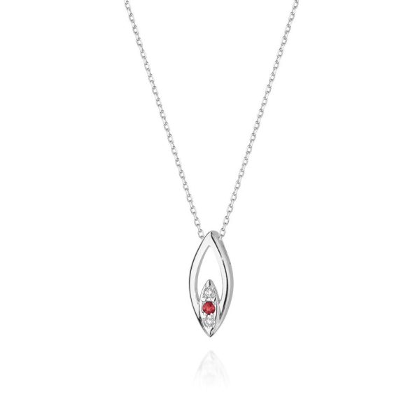 Naszyjnik C031 z diamentami białe złoto Jubiler Kraków BigDIAMOND