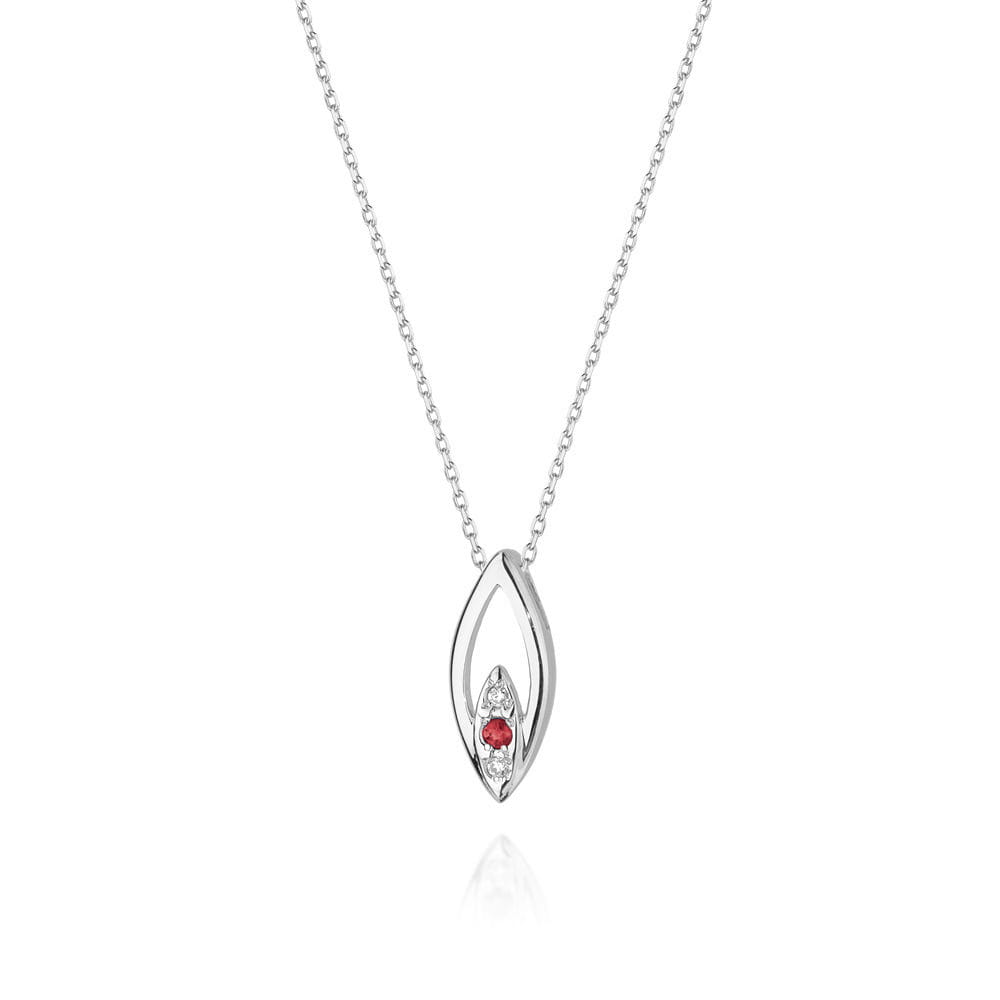 Naszyjnik C031 z diamentami białe złoto Jubiler Kraków BigDIAMOND