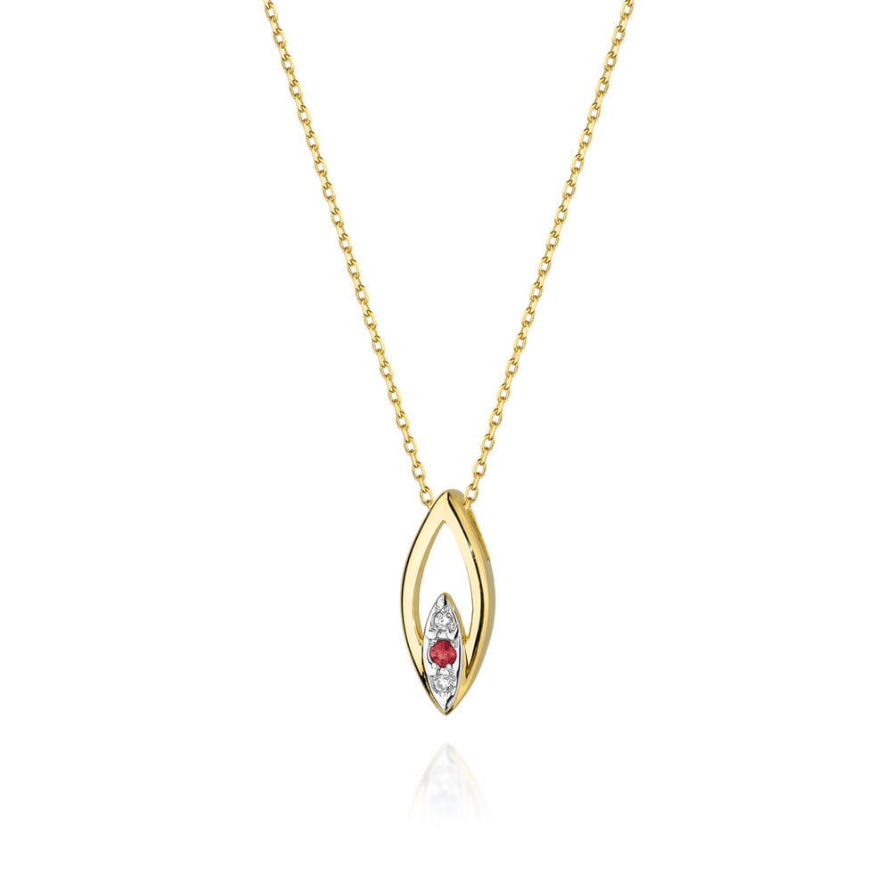 Naszyjnik C031 z diamentami żółte złoto Jubiler Kraków BigDIAMOND