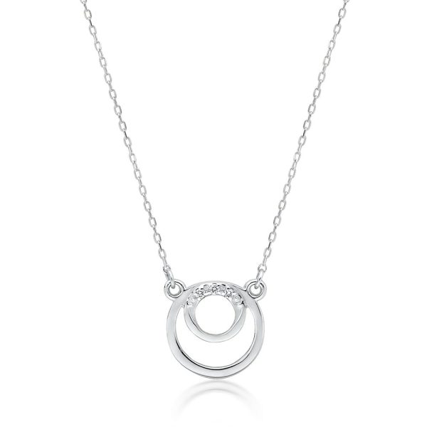 Naszyjnik C033 z diamentami białe złoto Jubiler Kraków BigDIAMOND