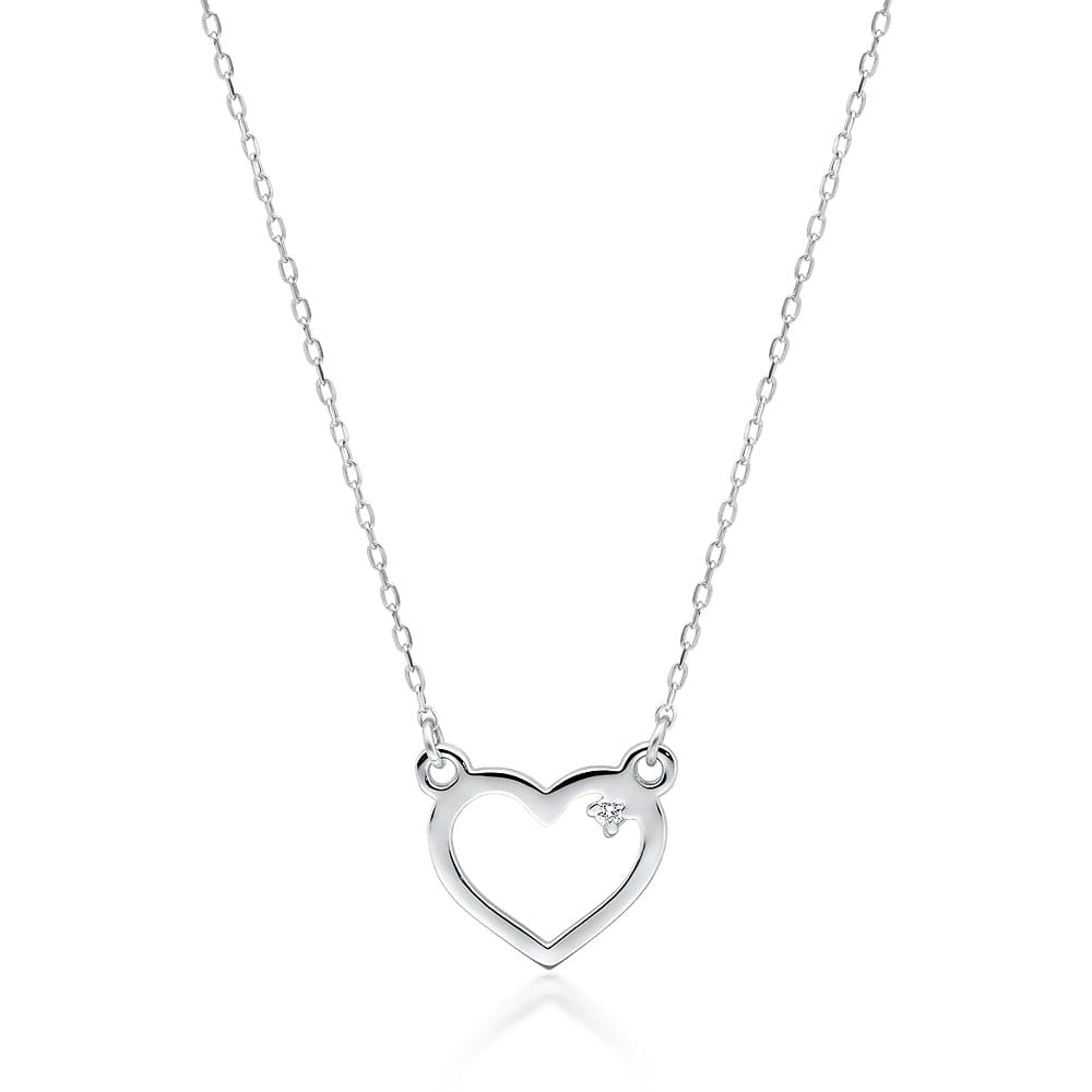 Naszyjnik C034 z diamentami białe złoto Jubiler Kraków BigDIAMOND