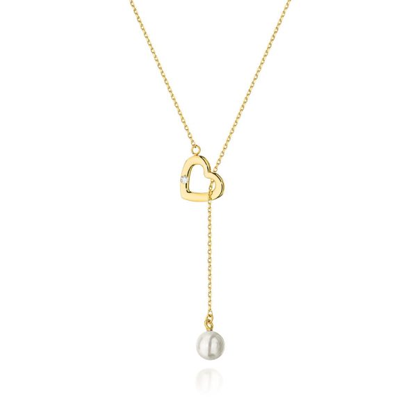 Naszyjnik C052 z diamentami żółte złoto Jubiler Kraków BigDIAMOND