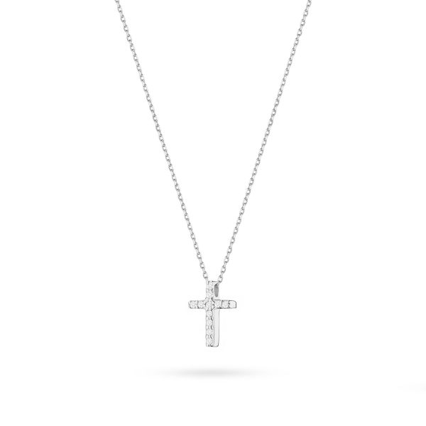 Naszyjnik C066 z diamentami białe złoto Jubiler Kraków BigDIAMOND