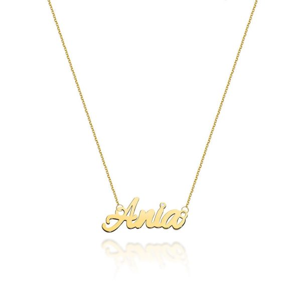 Naszyjnik C067 z diamentami żółte złoto Jubiler Kraków BigDIAMOND