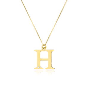 Naszyjnik C069 z diamentami żółte złoto Jubiler Kraków BigDIAMOND