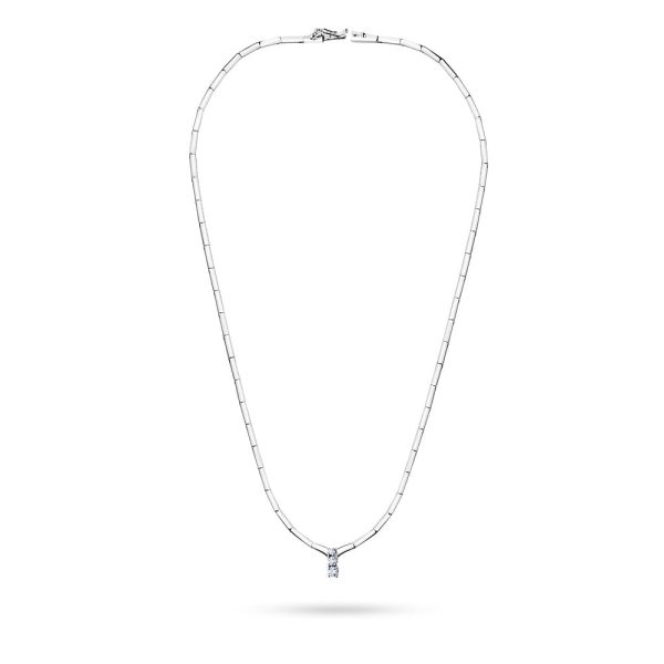 Naszyjnik N09640 z diamentami białe złoto Jubiler Kraków BigDIAMOND