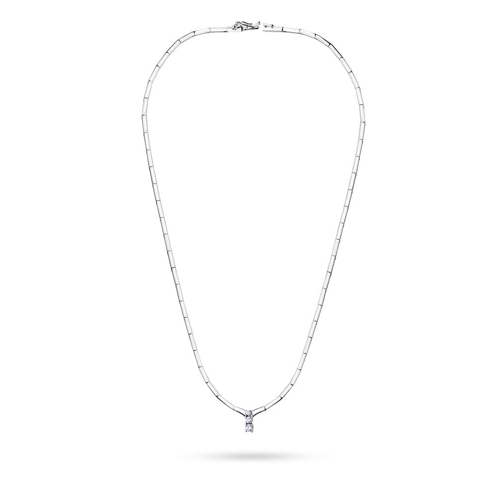 Naszyjnik N09640 z diamentami białe złoto Jubiler Kraków BigDIAMOND