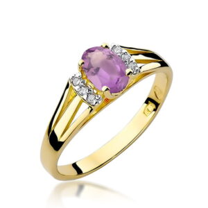 Pierścionek W005 Ametyst 0