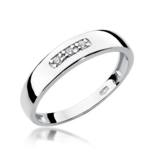Pierścionek W0235 z diamentami białe złoto Jubiler Kraków BigDIAMOND