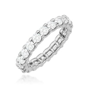 Pierścionek W0515 z diamentami laboratoryjnymi białe złoto Jubiler Kraków BigDIAMOND