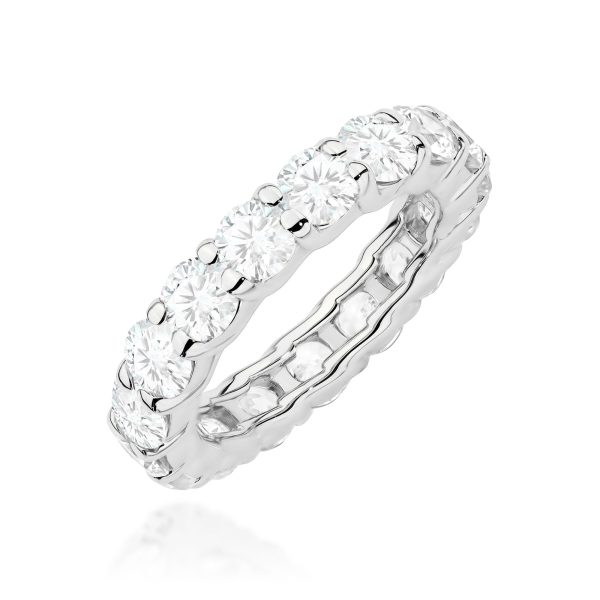 Pierścionek W0516 z diamentami laboratoryjnymi białe złoto Jubiler Kraków BigDIAMOND
