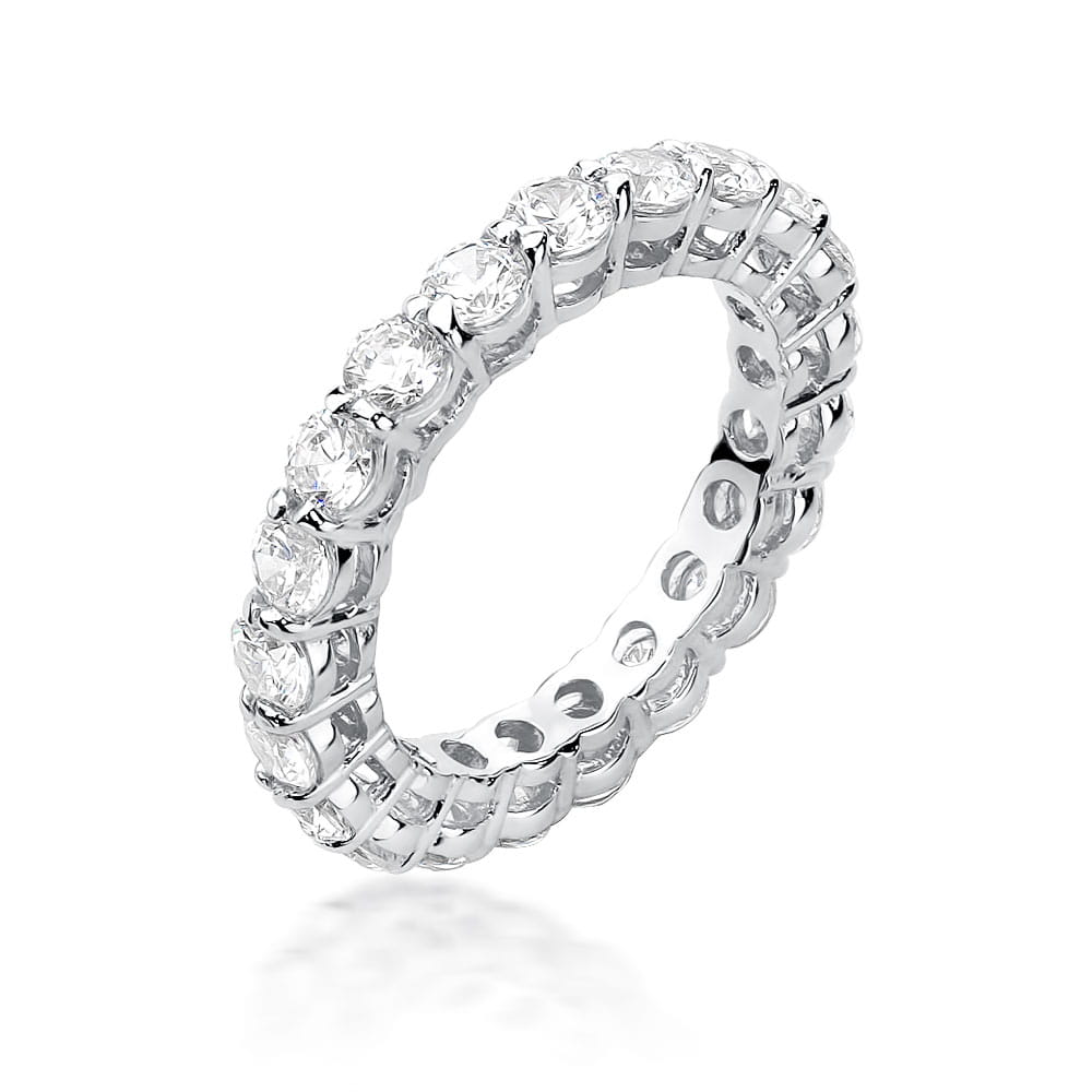 Pierścionek W0519 z diamentami białe złoto Jubiler Kraków BigDIAMOND