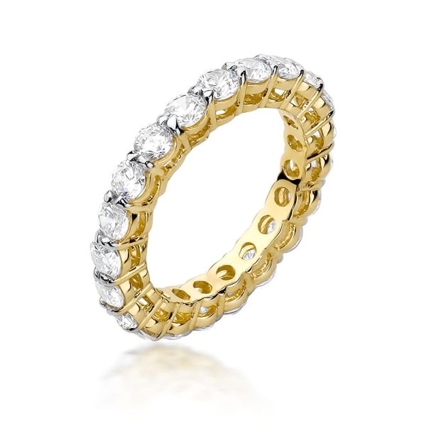 Pierścionek W0519 z diamentami żółte złoto Jubiler Kraków BigDIAMOND