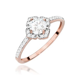 Pierścionek W0603 Białym Szafir 0