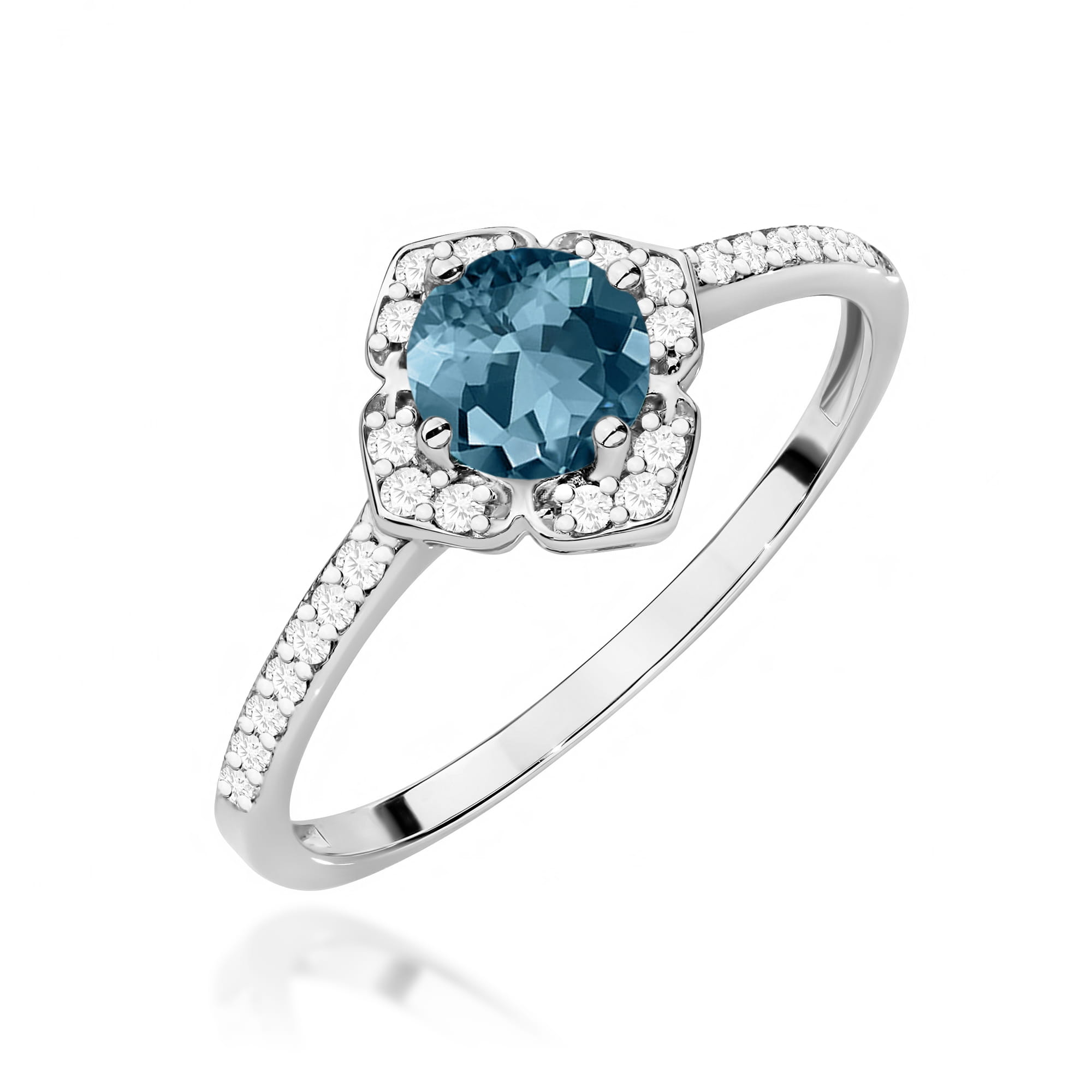 Pierścionek W0603 Topaz London Blue 0
