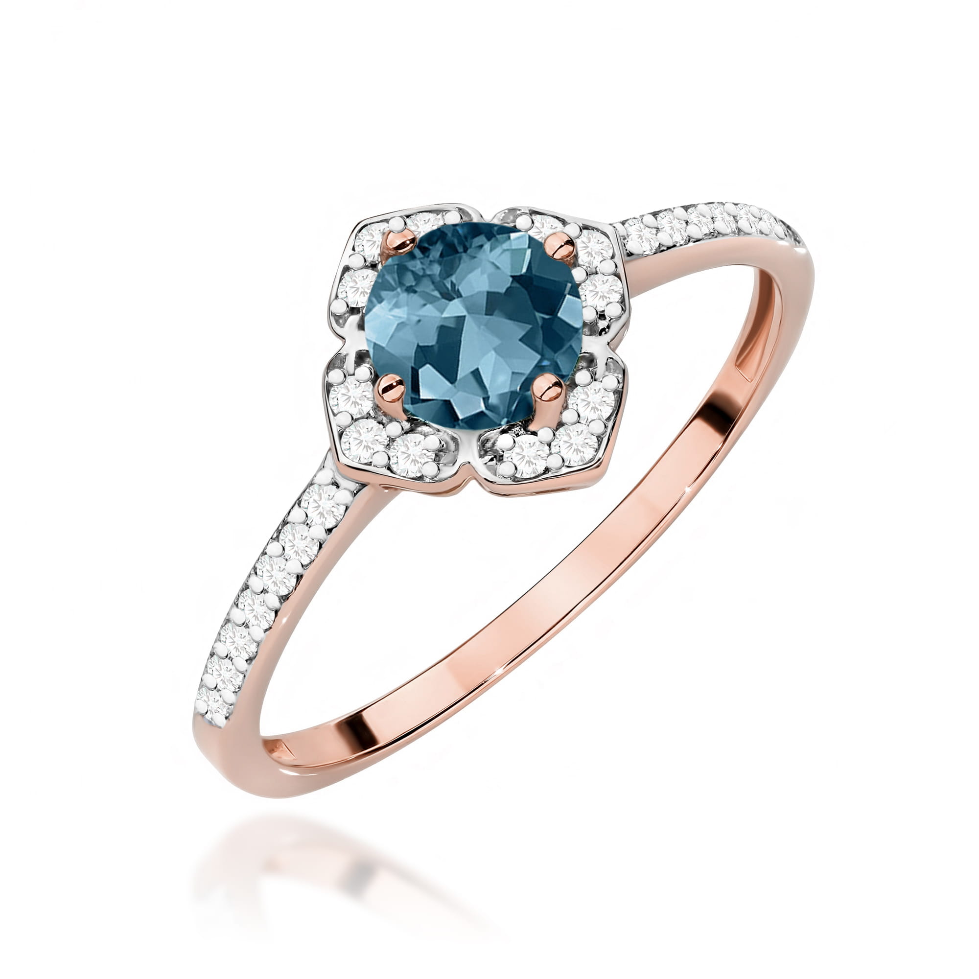 Pierścionek W0603 Topaz London Blue 0