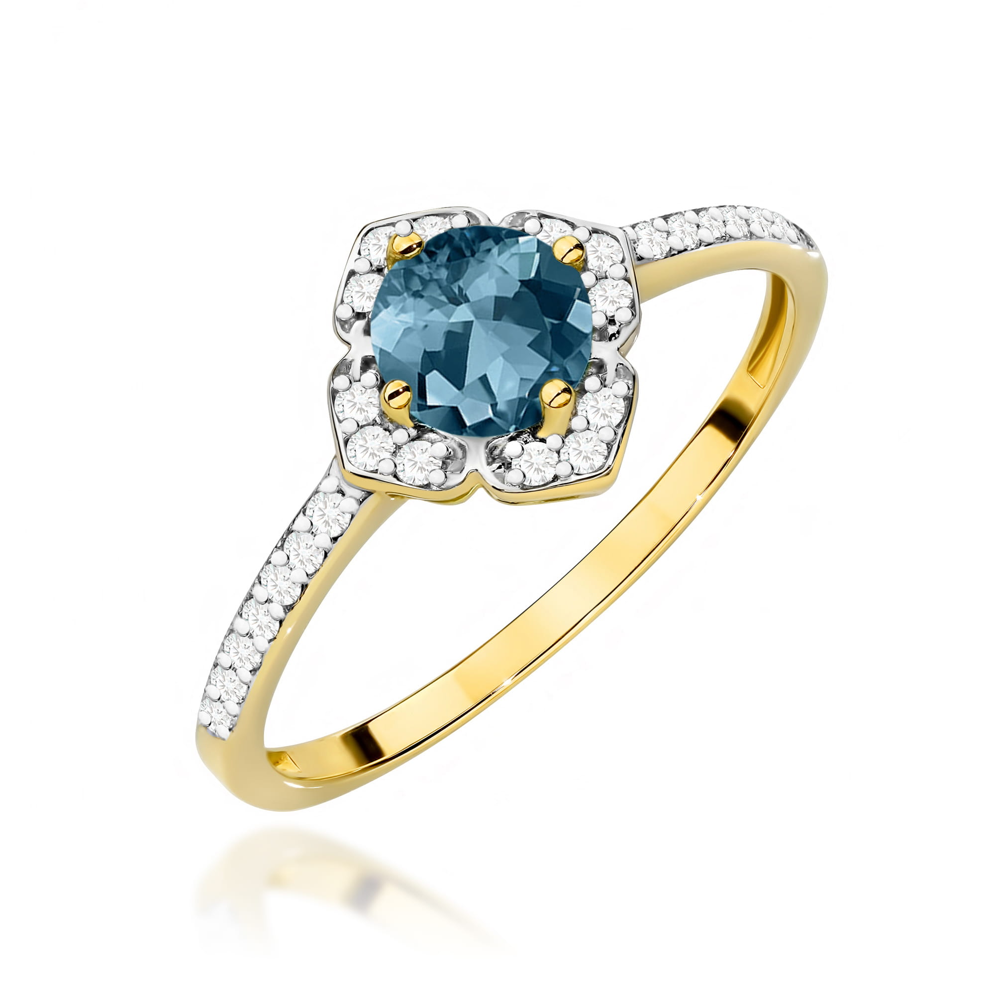 Pierścionek W0603 Topaz London Blue 0