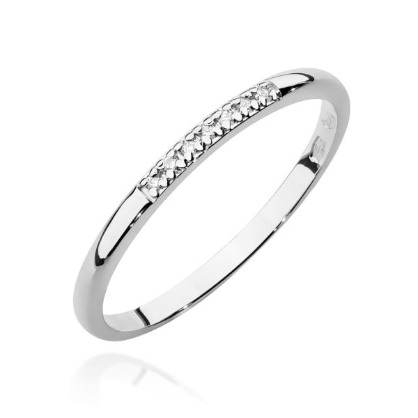 Pierścionek W0607 z diamentami białe złoto Jubiler Kraków BigDIAMOND