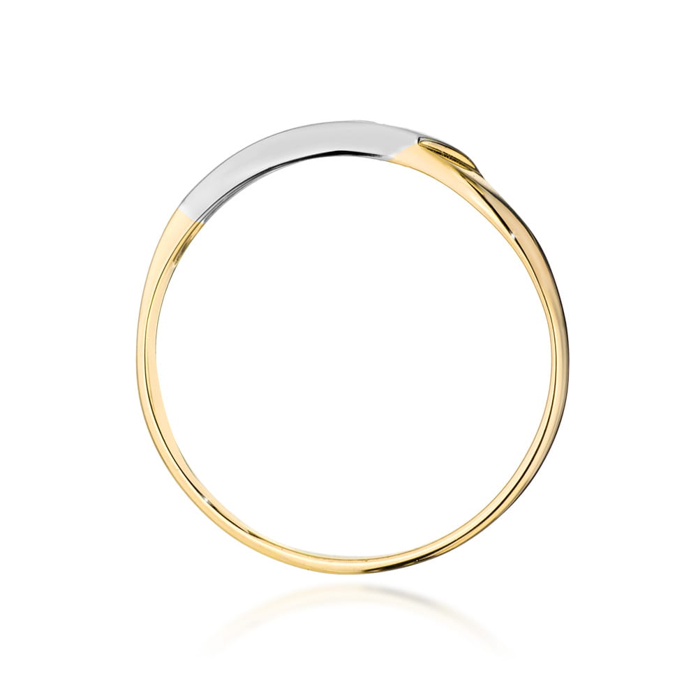 Ring with a diamond in yellow gold 585 – product image 3