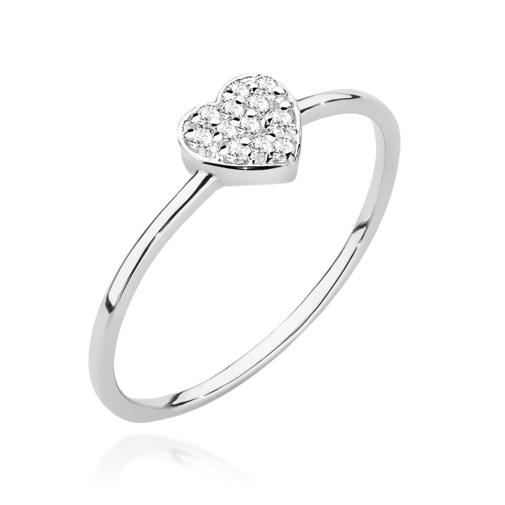 Pierścionek W0641 z diamentami białe złoto Jubiler Kraków BigDIAMOND
