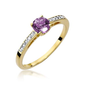 Pierścionek W066 Ametyst 0