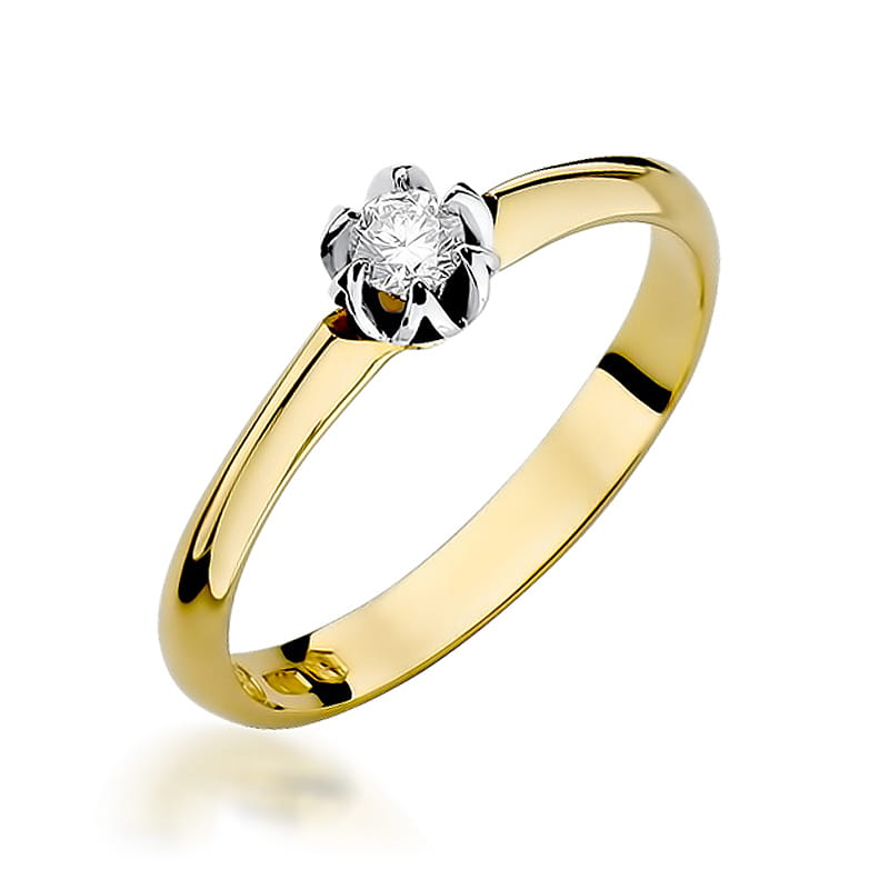 Pierścionek W134 Diament 0