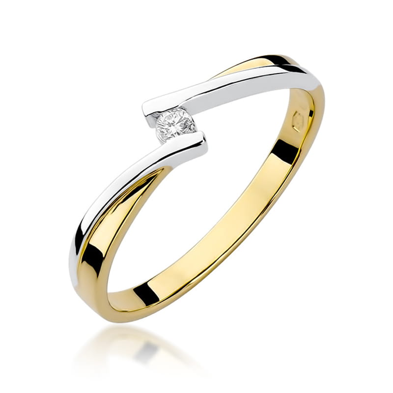 Pierścionek W137 Diament 0
