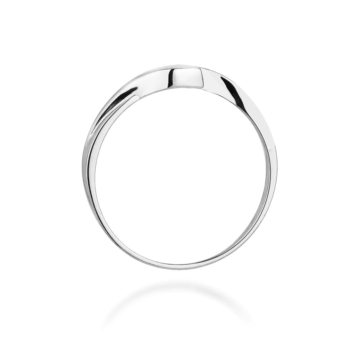 Pierścionek Diament 0,05ct białe złoto — zdjęcie dodatkowe 2