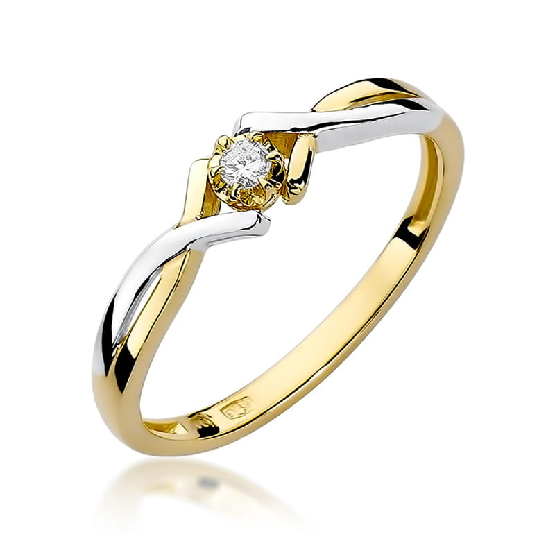 Pierścionek W190 Diament 0