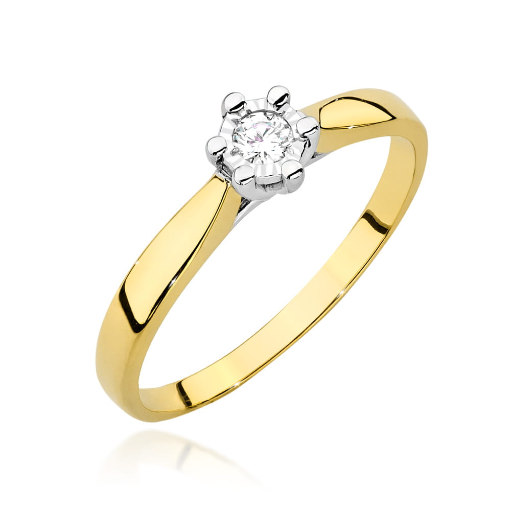 Pierścionek W222BT Diament 0