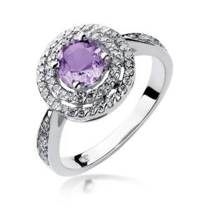 Pierścionek W274 Ametyst 0