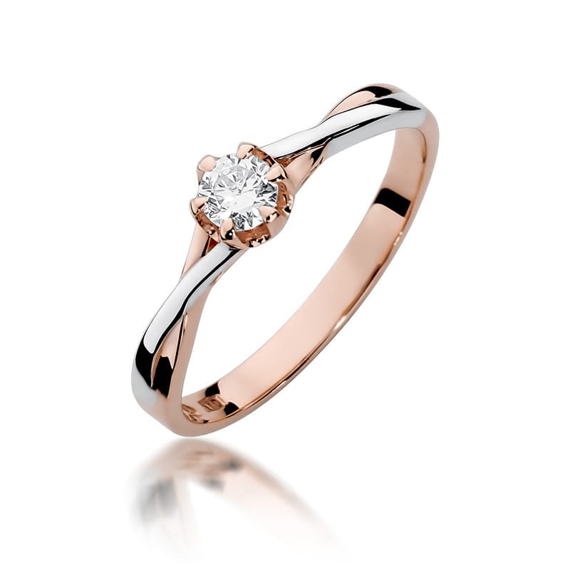 Pierścionek W340B Diament 0