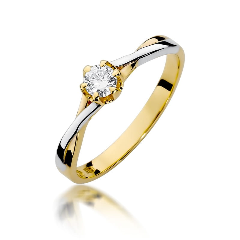 Pierścionek W340B Diament 0
