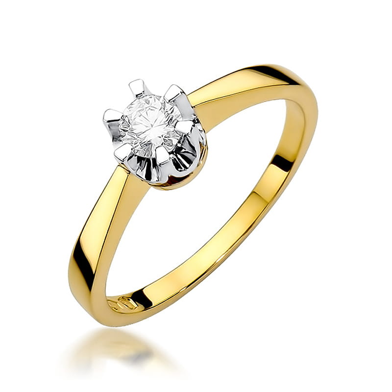 Pierścionek W408 Diament 0