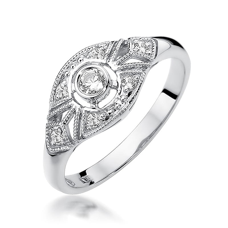 Pierścionek W413 Diament 0