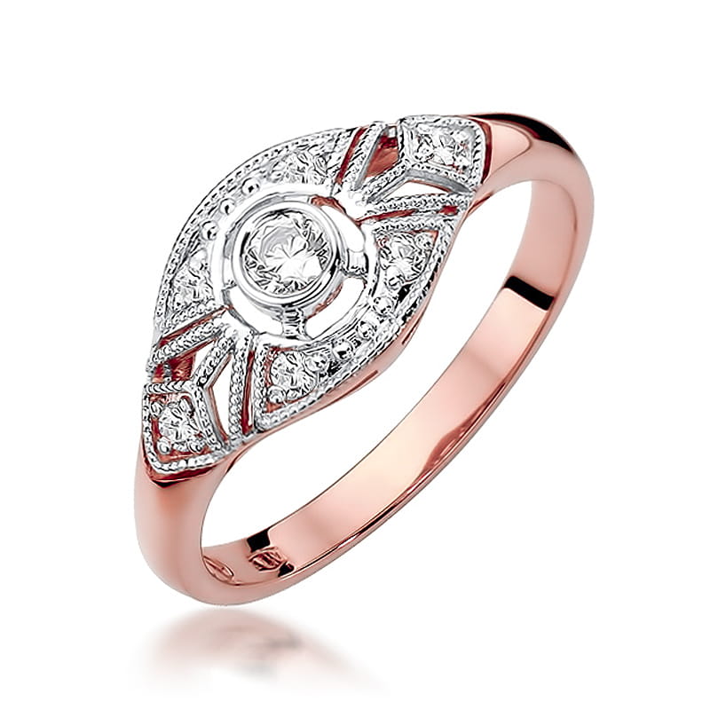 Pierścionek W413 Diament 0