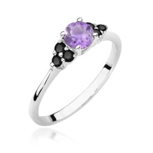 Pierścionek W451 Ametyst 0