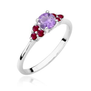 Pierścionek W451 Ametyst 0