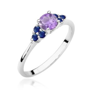 Pierścionek W451 Ametyst 0