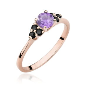 Pierścionek W451 Ametyst 0