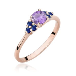 Pierścionek W451 Ametyst 0