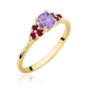 Pierścionek W451 Ametyst 0