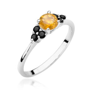 Pierścionek W451 Cytryn 0